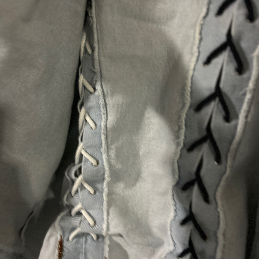 Rehab Denim Crop Jacket With Strings | Women’s Me… - image 6